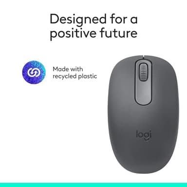 Logitech M196 Bluetooth Wireless Mouse, Compact and Portable Mouse for Laptops, Tablets and More, 12-Month Battery, Smooth Tracking, Compatible with PC and Mac, Windows and macOS - Graphite - Image 10