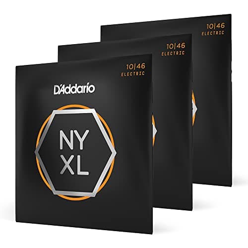 D'Addario Guitar Strings - NYXL Electric Guitar Strings - NYXL1046-3P - Unrivaled Strength, Tuning Stability, Enhanced Mid-Range - For 6 String Guitars - Made in the USA - 10-46 Regular Light, 3-Pack - Image 1