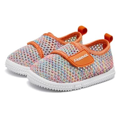 MORENDL Toddler Water Shoes Baby Breathable Mesh Non-Slip Sandals Quick Dry Lightweight Beach Barefoot Shoes Surfing Boating Sport Shoes Mixed 6-9 Months - Image 2