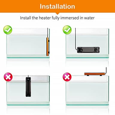 hygger Aquarium Heater 300W/500W/800W/1000W, Submersible Fish Tank Heater with Digital LED Controller and Intelligent Leaving Water Automatically Stop Heating System, for Freshwater and Saltwater - Image 6