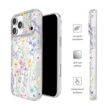 VELVET CAVIAR Case for iPhone 17 Pro Max | Compatible with MagSafe | 10ft Drop Tested | Cute Girly Protective Designer Cases for Women | Enchanted Floral Wildflowers - Image 7