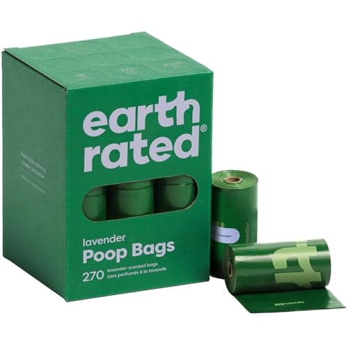 Earth Rated Poop Bags for Dogs, Guaranteed Leak Proof and Extra Thick Waste Bag Refill Rolls, Lavender Scented, 270 Bags - Image 1