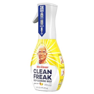 Mr. Clean Clean Freak Multi Surface Cleaning Spray, Deep Cleaning Mist Starter Kit and Refill Bundle, Lemon Zest Scent, 64 fl oz - Image 9