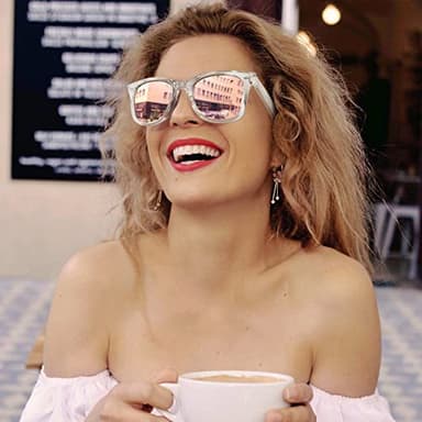 MEETSUN Polarized Sunglasses for Women Classic Retro Square Driving Ladies Sun Glasses UV Protection Clear Pink Mirrored - Image 2