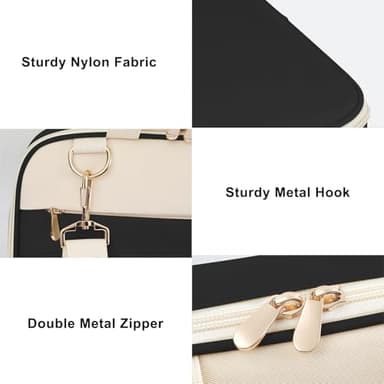 CASIRENA Bible Covers for Women - Extra Large Size Bible Carrying Case, Church Bible Bag with Padded Handle, Adjustable Shoulder Strap, Zippered Pockets, Perfect Gifts for Church Religious - Image 7