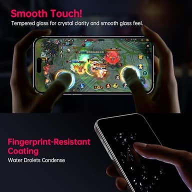 X-it 2-Pack Privacy Screen Protector for iPhone 15 Pro Max(6.7"), 9H+ Tempered Glass, Auto-Dust Removal, Military Grade Protection, Bubble-Free, Full Coverage, Case Friendly - Image 6