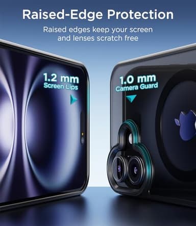 SUCGLES for iPhone 16 Case with MagSafe [Ultra Strong Magnetic] [12FT Military Drop Protection] [Shockproof Bumper] Slim Thin Mag Safe Phone Cover 6.1" for Apple iPhone16 (Black) - Image 5