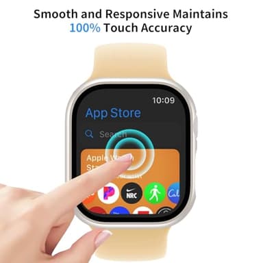 JERXUN 6 Pack Case with Tempered Glass Screen Protector for Apple Watch Series 11 Series 10 46mm, Ultra-Thin Scratch Resistant Full Protective Hard PC Bumper Cover for Apple Watch 46mm - Image 6
