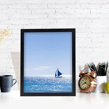 HUKONHEP 15x20 Black Picture Frames, Photos Frame with Plexiglass, Wall Gallery Photo Frames, Horizontal and Vertical for Wall Mounting, Home Office Decoration - Image 5