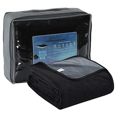 Softan Waterproof 100% Leak Proof Blanket for Baby Adults Pets Dogs Cats, Pee Proof, 3 Layer Protector for Bed, Sofa Couch and Other Furniture, 90"x90", Charcoal | Black, Reversible Lightweight - Image 7