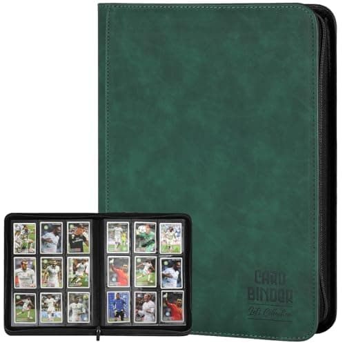 Trading Card Binder, Premium 9 Pocket Double Sided 540 Pocket PU Card Collection Binder, Collectible Trading Card Albums for MTG, TCG, Sport Card, Game Cards (Dark Green) - Image 1