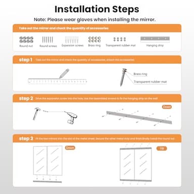 pertetey Home Gym Mirror, 71X32 Inch(Each)-2Pack Large Frameless Tempered Glass Full Body Wall Mounted Mirror for Gym, Yoga, Exercise, Dance Studio - Image 7