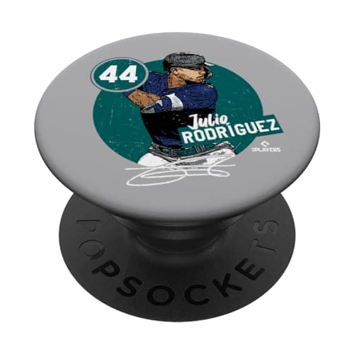 Julio Rodriguez | Seattle Baseball MLB Players | MLBJROD3002 PopSockets Adhesive PopGrip - Image 1