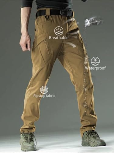 AUTIWITUA Men's Tactical Cargo Pants Water Resistant Lightweight Hiking Pants Outdoor Work Pants with Multi Pockets(No Belt) - Image 5