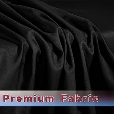 HolidayIdeas Fitted Black Tablecloths - 72 x 30 Inch - 2 Pack Rectangle Table Clothes for 6 Foot Tables, Polyester Fabric Table Cover for Trade Show, Craft Show, Parties, Birthday, Wedding - Image 5