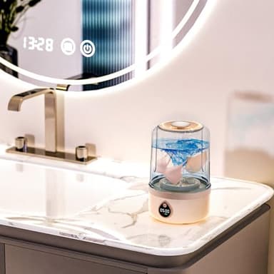 Portable Washing Machine,1.5L Rechargeable Cordless Mini Washing Machine underwear washer, Deep Clean Socks, Underwear, Baby Clothes For Solo Living, Apartments, Hotels, Travel, And Camping(apricot) - Image 2