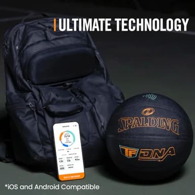 Spalding TF DNA Smart Basketball + 1 Yr App Subscription Bundle I iOS and Android Compatible I All Surface Material - Image 3