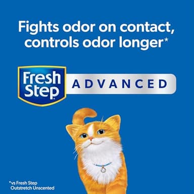 Fresh Step Outstretch Advanced Long Lasting Clumping Litter Simply Unscented, Activated Charcoal Litter Lasts 50% Longer, 32 lbs. (2 x 16 lb. Box) - Image 12