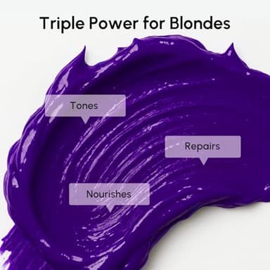 MAREE Purple Hair Mask – Toner for Blonde Hair – Purple Conditioner for Orange Brassy Bleached Highlighted – Grey, Silver, Ash Color Treated – Keratin Hair Care & Biotin – Matizador Para Cabello Rubio - Image 5