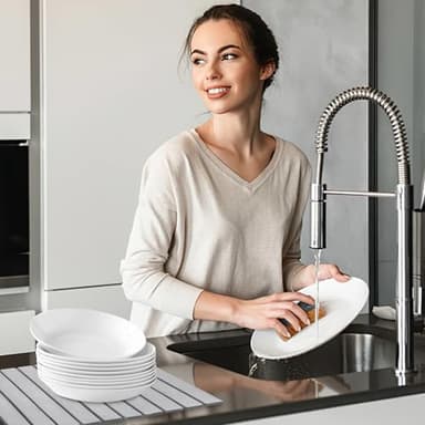 Large Stone Dish Drying Mat for Kitchen Counter, 24"×16" – Quick Drying Diatomaceous Earth, Super Absorbent, Non-Slip, Birthday Gfts for Women Mom Grandma - Image 7