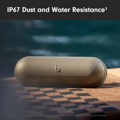 Beats Pill - Portable Bluetooth Speaker- Up to 24H Battery Life, Water Resistant, Bluetooth, Apple & Android Compatible, Seriously Loud Sound for Home, Outdoor and Travel- Champagne Gold - Image 4