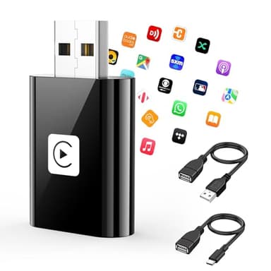 Mini Wireless Carplay Adapter for iPhone, 2025 Stable Universal Wireless carplay Adapter, Fast Convert Factory Wired to Wireless CarPlay Dongle Cars for Apple for iOS - Image 1