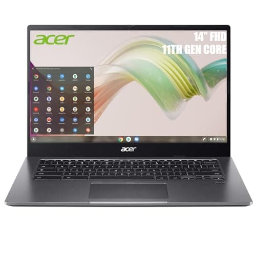 acer Chromebook 514 CB514 Laptop, 14", 11th Core i5-1135G7, 8GB RAM, 256GB Storge, for Home& Students, WiFi, USB 3.1, Chrome OS(Renewed) - Image 1