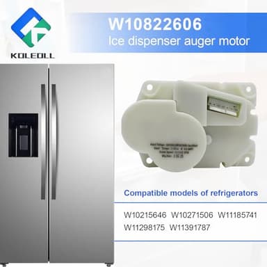 W10822606 Ice Dispenser Auger Motor Compatible with Whirlpool Refrigerator, 120 Volt 60HZ, Replace W10215646 W10271506 W11185741 W11298175 W11391787 - Image 4