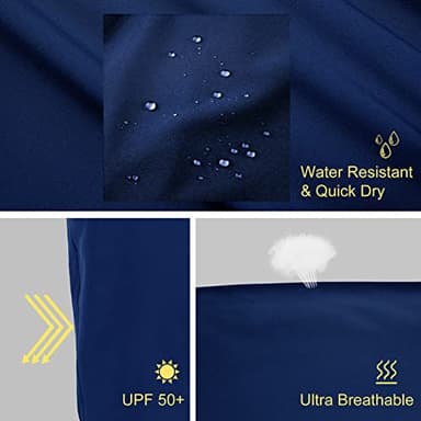 Ksmien Women's Lightweight Hiking Capri Pants Quick Dry Workout Cargo Capris Water Resistant UPF 50+ Zipped Pockets - Image 4