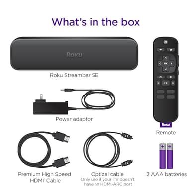 Roku Streambar SE | 2-in-1 TV Soundbar with Built-in 4K/HD/HDR Streaming, Premium Speakers, & Enhanced Speech Clarity for Crisp, Clear Dialogue - Quick Guided Simple Setup (Renewed) - Image 9