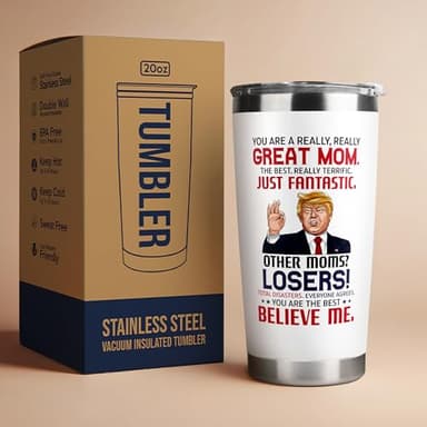 UMACVN Gifts for Mom from Daughter Son - Christmas Gifts for Mom Wife - Birthday, Christmas, Valentines Day Gift for Moms - Gift for Mama, Moms, Mother - 20 Oz Stainless Steel White Tumbler - Image 6