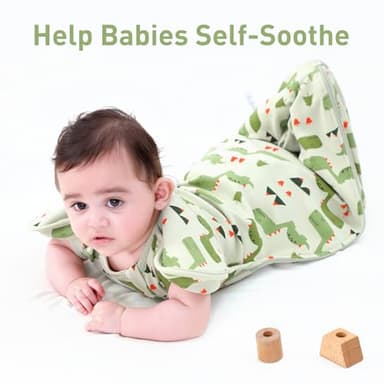 Baby Sleep Sack Swaddles for Newborn 0-3 Months, Arms Up Swaddle Blanket 2 Packs Cotton, Hands Up 3-Way Transitions to Arms-Free Wearable Sleeping Sack Bag for Boys Girls Snug Fit Calms Startle Reflex - Image 8