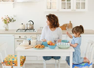 Toddler Booster Seat for Dining Table - 4in Cushion, Portable Booster for Baby, Adjustable Kids Chair Height, Washable Seat Pad Mat - Image 3