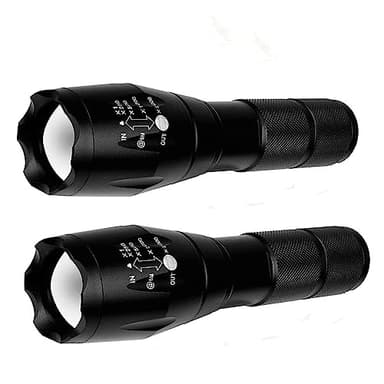 2 Pack Flashlights High Lumens, 5 Modes Zoomable LED Tactical Flashlight, Waterproof Handheld Flash Light for Camping Home Emergencies, Christmas Stocking Stuffers Gifts for Men, Camping Essentials - Image 10