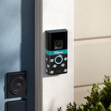 All-New Limited Edition, Official NFL Faceplate for Ring Doorbells - Video Doorbell 3, Video Doorbell 3 Plus, Video Doorbell 4, Battery Doorbell Plus, and Battery Doorbell Pro | Miami Dolphins - Image 5