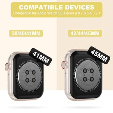 XYF Compatible for Crystal Clear Apple Watch Bands, 45mm 44mm 42mm Bumper Case for Men Women Jelly Sport Cover Strap for iWatch Ultra 2/1 Series 10 9 8 7 SE 6 5 4 3 2 1 (Yellow, 42/44/45) - Image 3