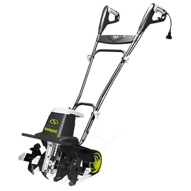 Sun Joe Electric Corded Garden Tiller & Cultivator, Steel Tines, 13.5 Amp, 16 Inch, Black - Heavy Duty Gardening Machine Equipment for Lawn, Yard, & Grass, TJ604E - Image 1