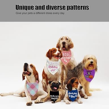 ZHTHE My Humans are Getting Married Dog Bandana, Accessories for Pet Dog Lovers Gifts, Dogs Engagement Gift, Pet Scarf Accessories White - Image 3