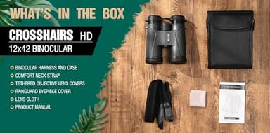 Binoculars for Adults, 12x42 Waterproof and Durable Binoculars with Multi-Coated Optics and Protective Rubber Armor, Lightweight Binocular for Bird Watching, Outdoor Sports, Hunting, Travel-Gray - Image 6