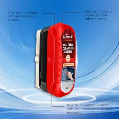CAPEDIEM NEW Automotive Oil Film Cleaning Brush for Car Windows, Glass Cleaning Board, Car Windshield Cleaner, Suitable for Windshield Glass Oil Film Remover - Image 5