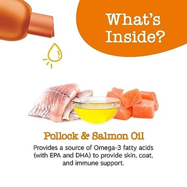 Zesty Paws Wild Alaskan Fish Oil for Dogs & Cats - Pollock & Salmon Oil Blend - Omega 3 Fatty Acids EPA & DHA for Pets - for Sensitive Skin + Coat Health - Immune System Support - 64 fl oz - Image 3