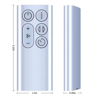 New Replace BP01 Remote Control for Dyson BP01 Cool Fan Air Purifier (Color: Silver) - Image 7