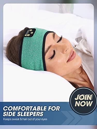 Fulext Sleep-Headphones-Headband-Bluetooth - Headphones for Sleeping Sleep Mask with Thin HD Stereo Speakers Perfect for Side Sleepers,Insomnia,Sport,Travel Best Gifts for Men Women - Image 4