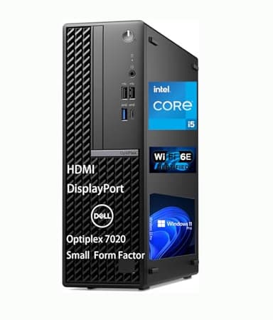 Dell Optiplex 7020 SFF Business Desktop Computer, Intel Core I5-14500, 14Core, 20 Threads, up to 5GHz, 32GB RAM 1TB SSD, DVD-RW, RJ-45 Ethernet, HDMI, DP, WIFI6, Bluetooth, Windows 11 Pro - Image 1