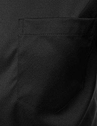 ZEROYAA Men's Casual Urban Stylish Slim Fit Short Sleeve Button Up Dress Shirt with Pocket ZLSC15-Black XXX-Large - Image 6