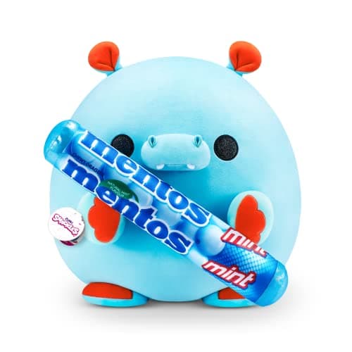 ZURU Snackles (Mentos Hippo Super Sized 14 inch Plush by ZURU, Ultra Soft Plush, Collectible Plush with Real Licensed Brands, Stuffed Animal - Image 1