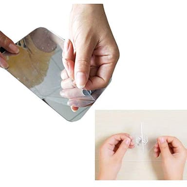 APHUIME Fogless Shower Mirror (11inX7.48in), Anti-Fog Frameless Wall Hanging Makeup & Shaving Bathroom Accessory (Large, Shaver Hook) - Image 9