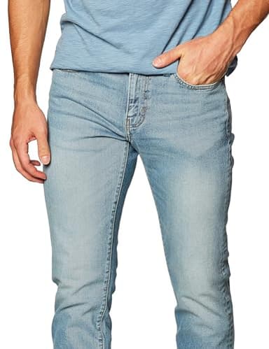 Amazon Essentials Men's Slim-Fit Jeans - Discontinued Colors, Light Wash, 33W x 30L - Image 4