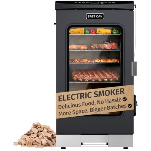 EAST OAK 30" Electric Smoker for Outdoors | Built-in Meat Probe & Up to 6× Longer Smokes on a Single Load | Side Chip Loader for Uninterrupted Smoking | Bigger Batches with 725 sq in Cooking Area - Image 1
