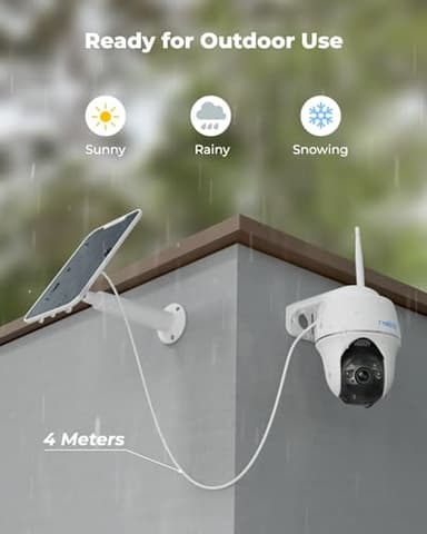 REOLINK Security Camera Wireless Outdoor, Pan Tilt Solar Powered, 5MP 2K+ Color Night Vision, 2.4/5GHz WiFi, Works with Smart Home for Surveillance, Home Hub Compatible, Argus PT + Solar Panel - Image 8